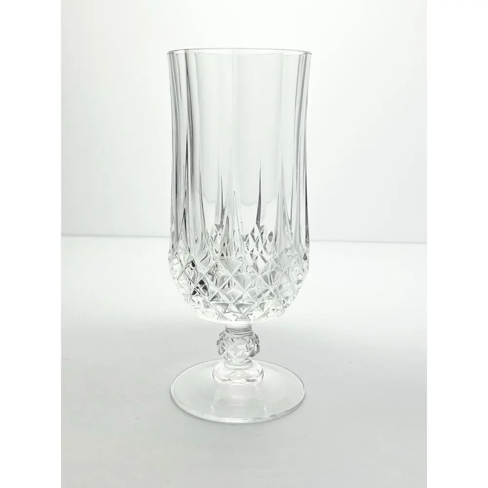 Cristal d’Arques “Longchamp” Set of 8 Crystal Iced Tea Glasses 7” 12oz